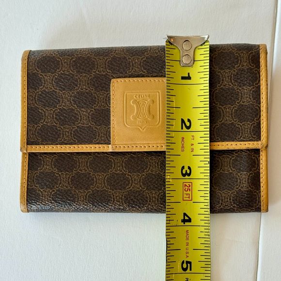 Celine‎ Triomphe Canvas Wallet - Vintage - Picture 9 of 12